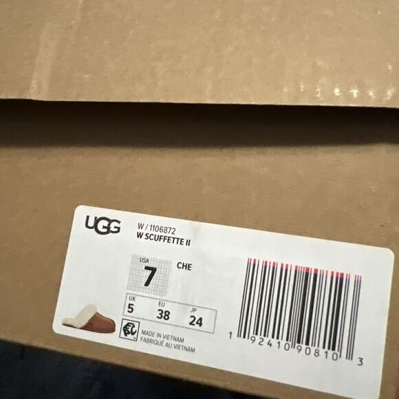 SIZE 7 UGG Women's Scuffette II Slippers in Chestnut Model 1106872 - Picture 4 of 10